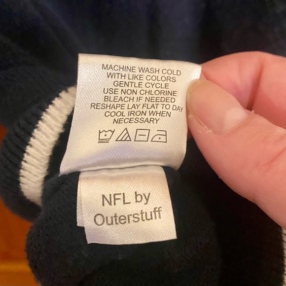 New England Patriots Sweater, Navy Blue, 100% Cotton, Boys Size 8 🐝 - Picture 5 of 5
